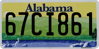 AL license plate 67CI861