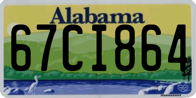 AL license plate 67CI864