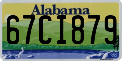 AL license plate 67CI879