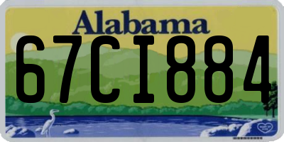 AL license plate 67CI884
