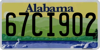 AL license plate 67CI902