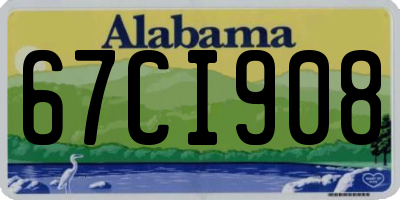 AL license plate 67CI908