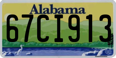 AL license plate 67CI913