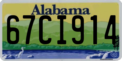 AL license plate 67CI914