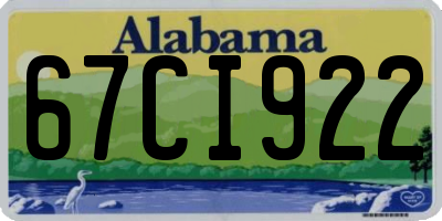 AL license plate 67CI922