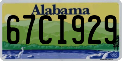 AL license plate 67CI929