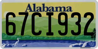 AL license plate 67CI932