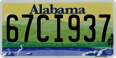 AL license plate 67CI937