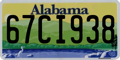 AL license plate 67CI938