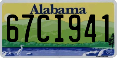 AL license plate 67CI941