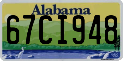 AL license plate 67CI948