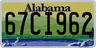 AL license plate 67CI962