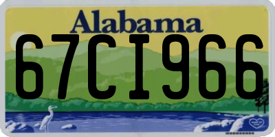 AL license plate 67CI966