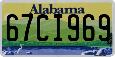 AL license plate 67CI969