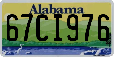 AL license plate 67CI976