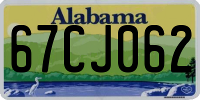 AL license plate 67CJ062