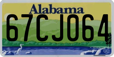 AL license plate 67CJ064