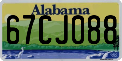 AL license plate 67CJ088