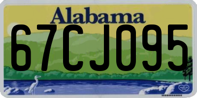 AL license plate 67CJ095