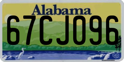 AL license plate 67CJ096