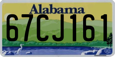 AL license plate 67CJ161