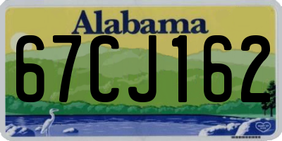 AL license plate 67CJ162