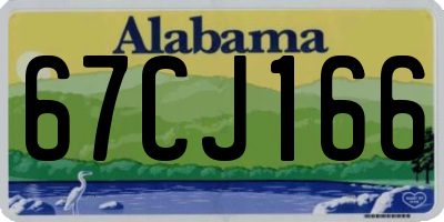 AL license plate 67CJ166