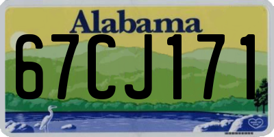 AL license plate 67CJ171