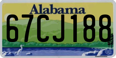 AL license plate 67CJ188