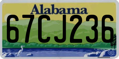 AL license plate 67CJ236