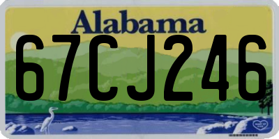 AL license plate 67CJ246