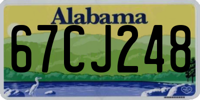 AL license plate 67CJ248