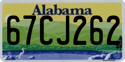 AL license plate 67CJ262