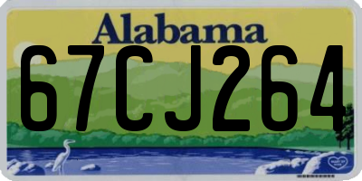 AL license plate 67CJ264