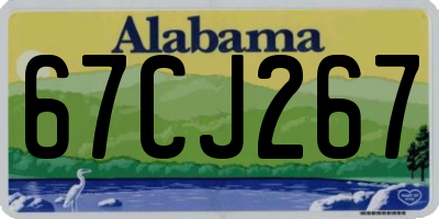 AL license plate 67CJ267