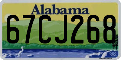 AL license plate 67CJ268