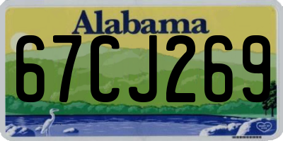 AL license plate 67CJ269