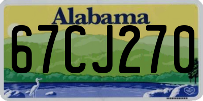 AL license plate 67CJ270