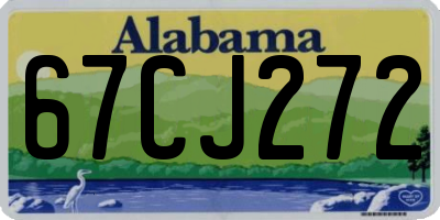 AL license plate 67CJ272