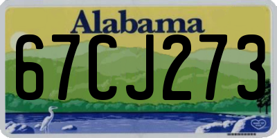 AL license plate 67CJ273