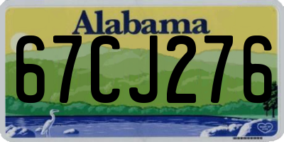 AL license plate 67CJ276