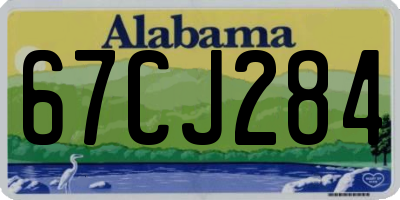 AL license plate 67CJ284