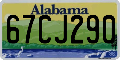 AL license plate 67CJ290