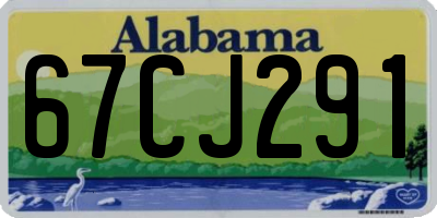AL license plate 67CJ291