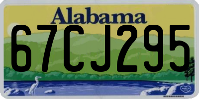 AL license plate 67CJ295
