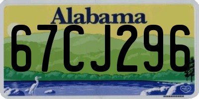 AL license plate 67CJ296