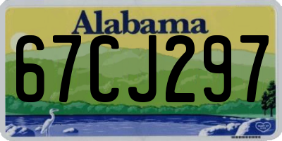 AL license plate 67CJ297