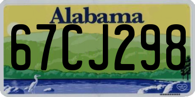 AL license plate 67CJ298