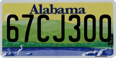 AL license plate 67CJ300