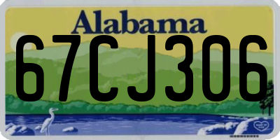 AL license plate 67CJ306